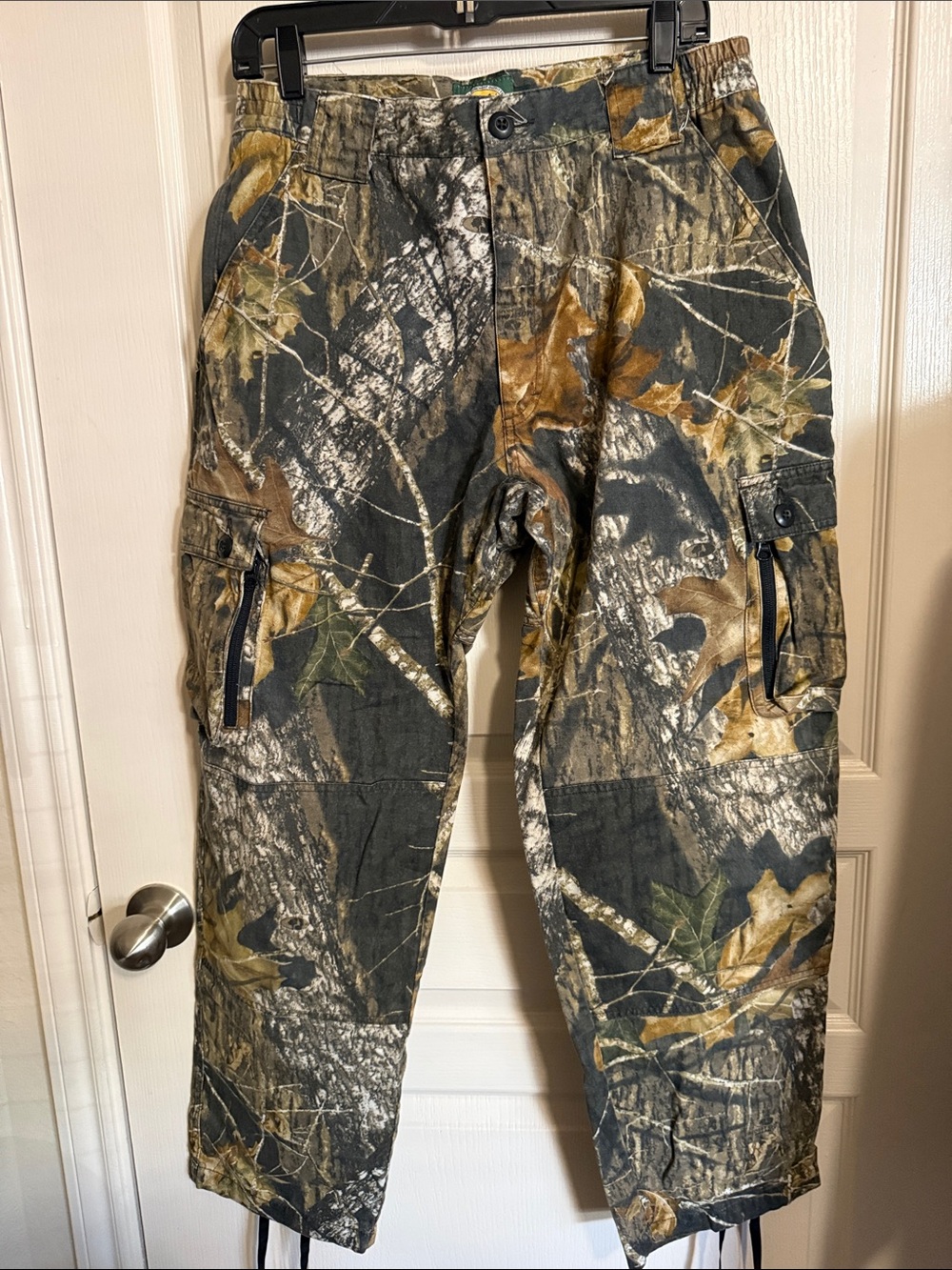 Vintage Men's Cabela’s Outdoor Gear Mossy Oak Camo Cargo Pants Sz M 31 X 30
